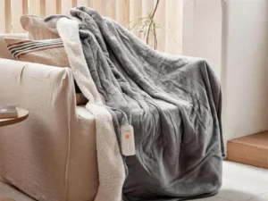 Soft Plush Full-Size Electric Blanket with Adjustable Heat Settings