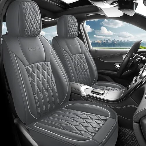 Premium Waterproof Leather Car Seat Covers Full Set - Image 3