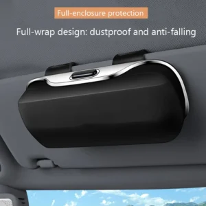 Premium Press Switch Car Sunglass Holder