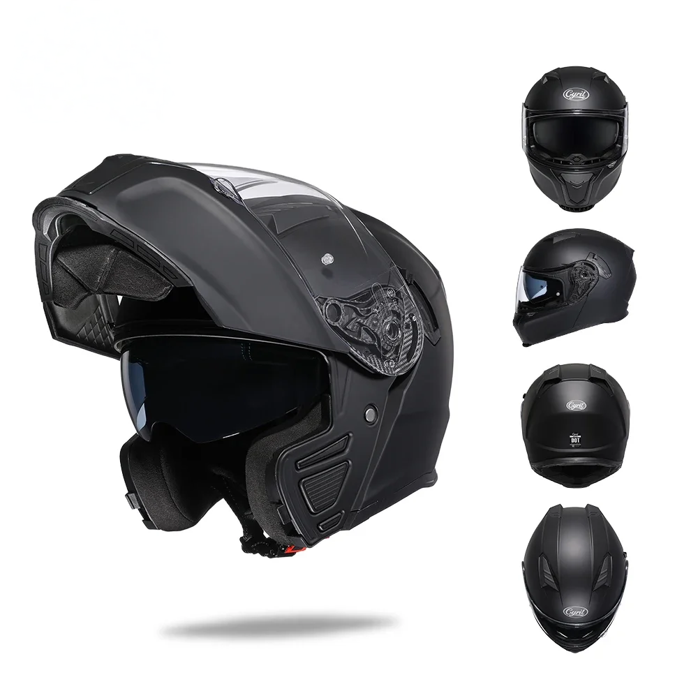 Cyril Modular Flip Up Motorcycle Helmet