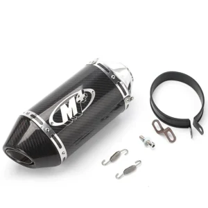 Universal 51mm Carbon Fiber M4 Motorcycle Exhaust Muffler
