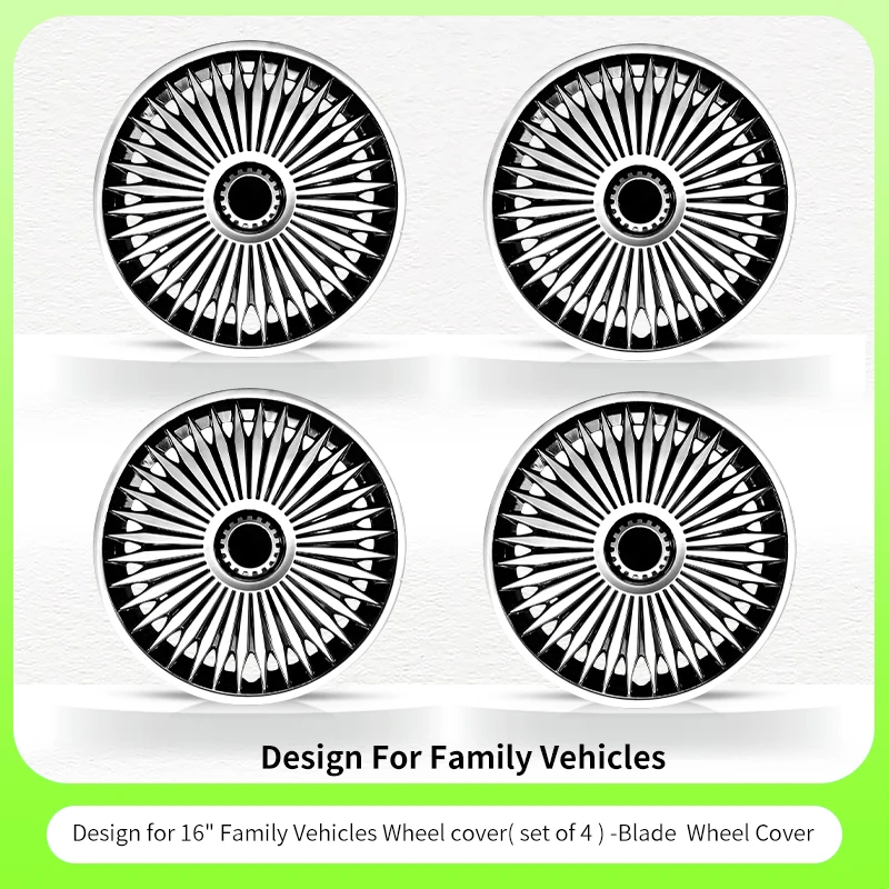 4PCS 16-Inch Universal Hubcaps for Steel Wheels - Image 5