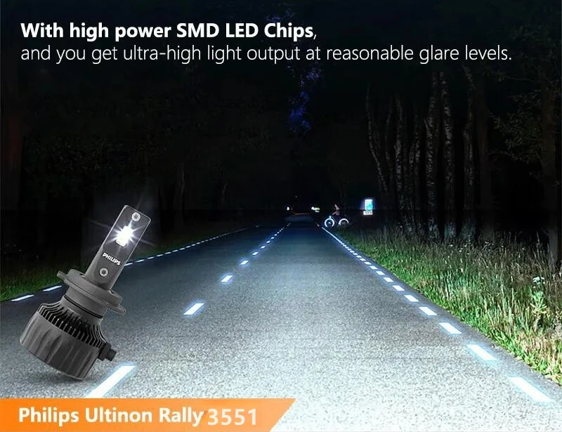 Philips Ultinon Rally 3551 LED Headlight Bulbs - Image 5