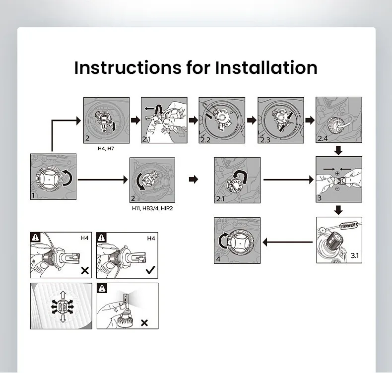 Philips Ultinon Rally 3551 LED Headlight Bulbs - Image 7