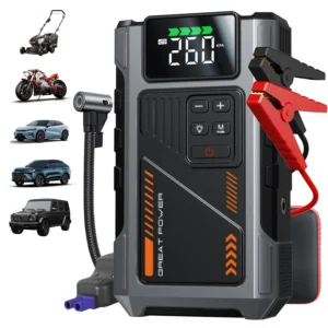 3000A Portable Car Jump Starter with Air Compressor