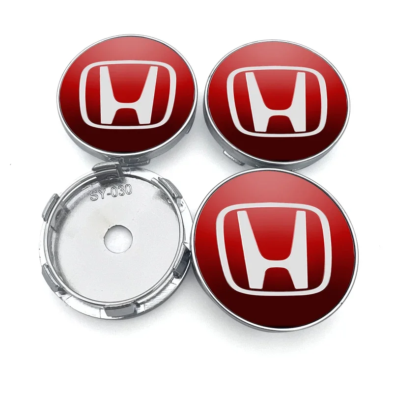 4PCS 60mm Honda Wheel Center Hub Caps - Image 2
