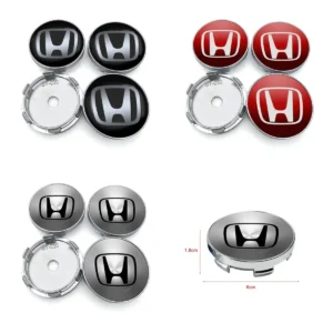 4PCS 60mm Honda Wheel Center Hub Caps