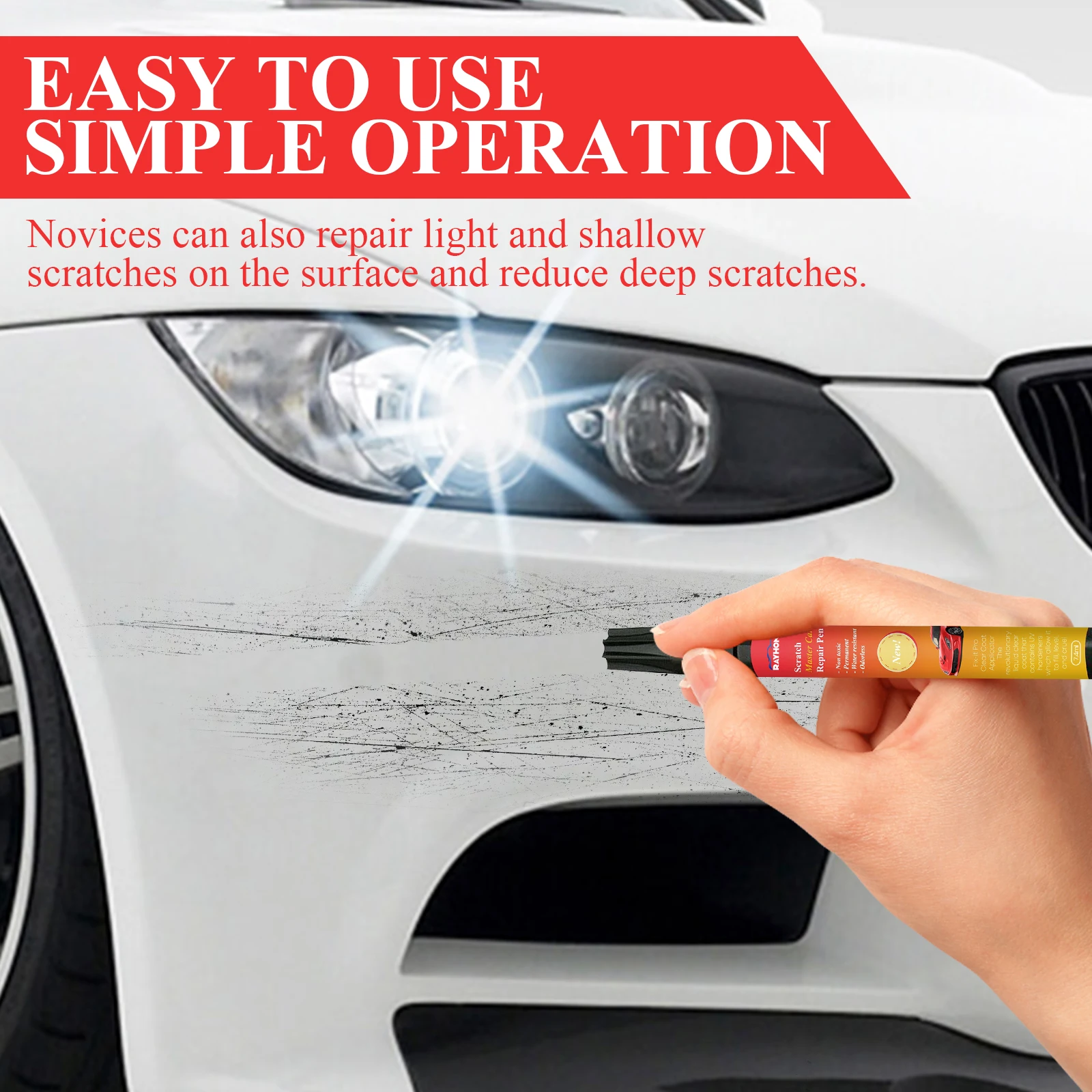 Universal Car Scratch Repair Pen Tool for All Colors - Image 2