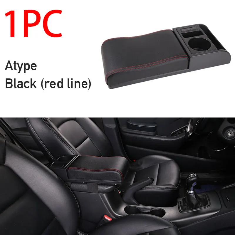 Universal Car Armrest Box Pad with Dual USB Ports - Image 3