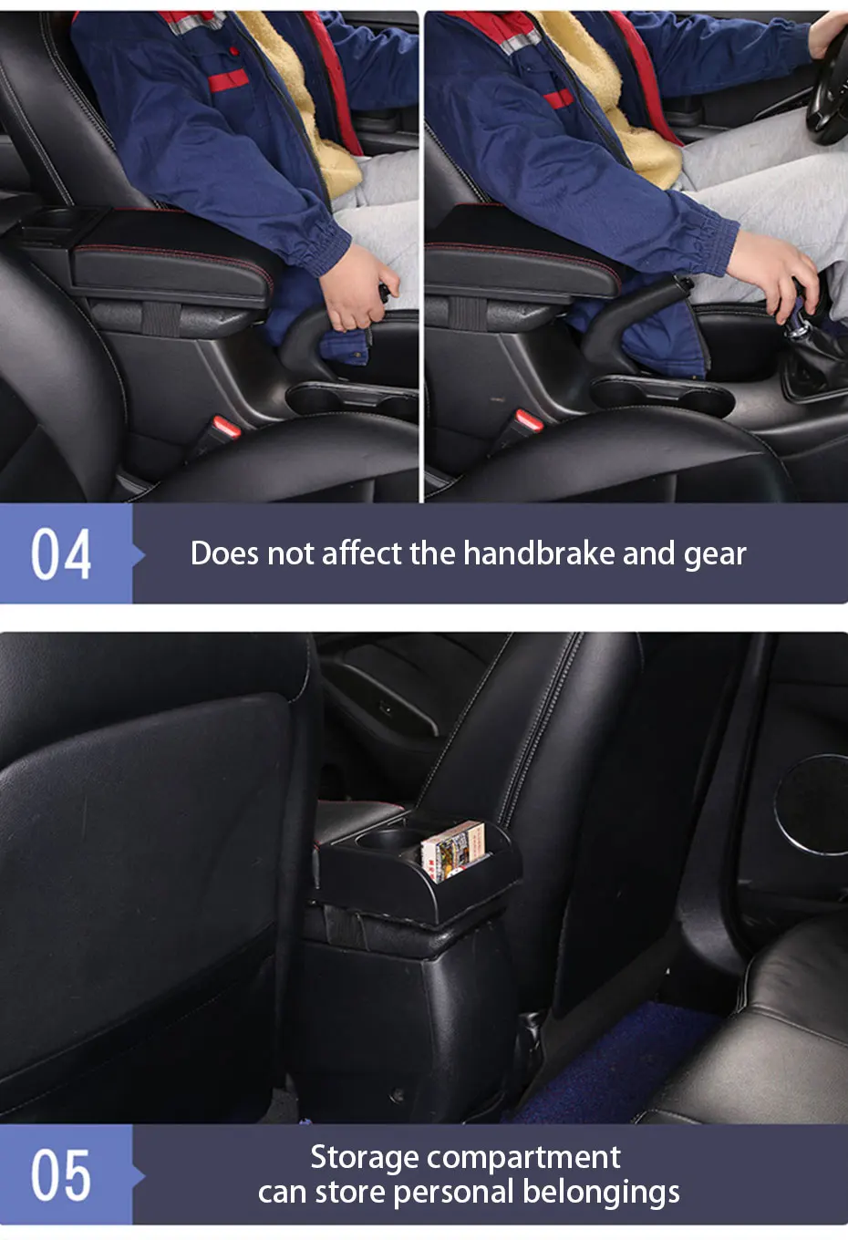 Universal Car Armrest Box Pad with Dual USB Ports - Image 7
