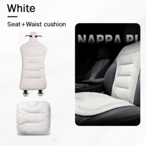 Universal Leather Car Seat Covers with Lumbar Support