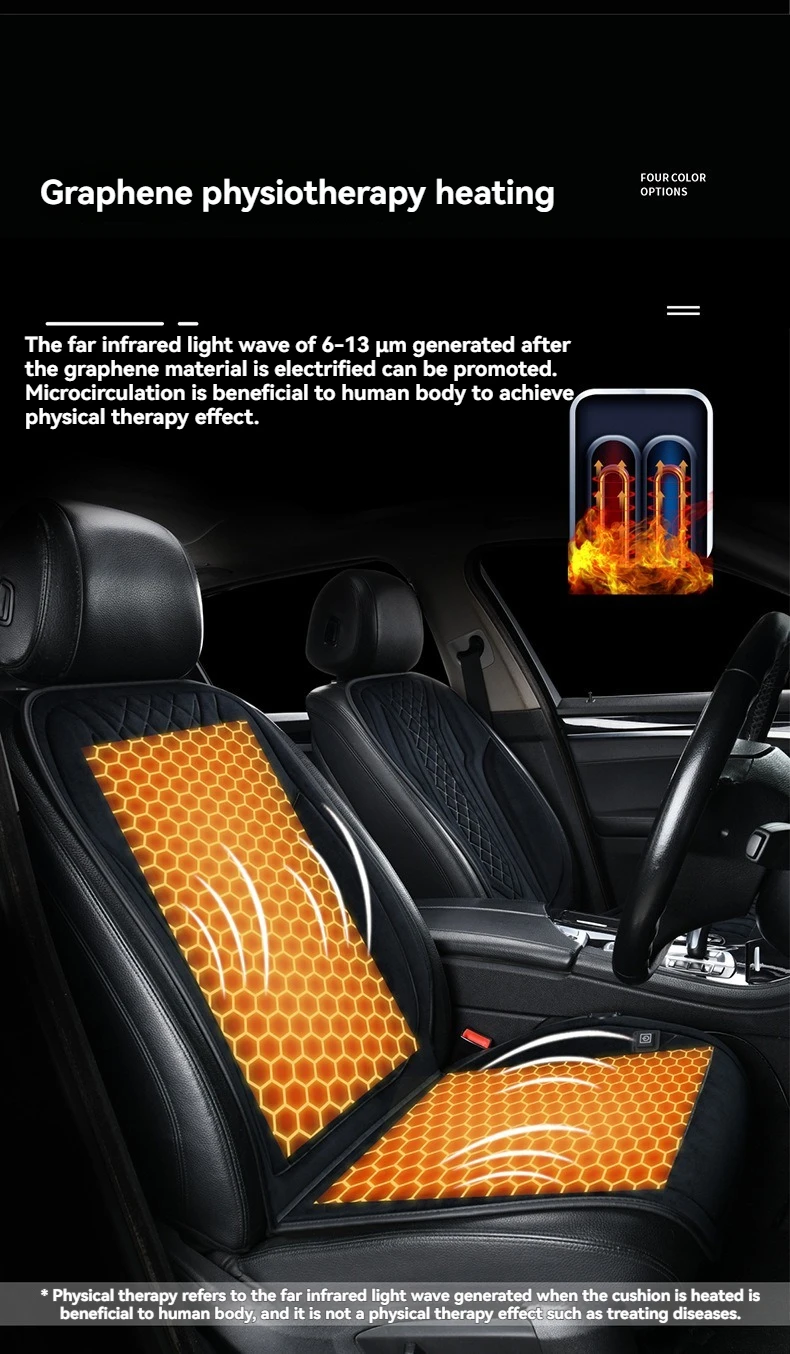 Graphene Material Universal Heated Car Seat Cushion - Image 6