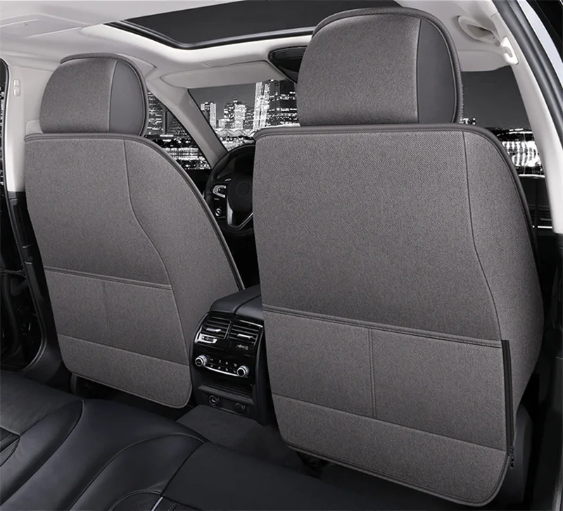 Universal Linen Car Seat Covers for Sedans & SUVs - Image 5