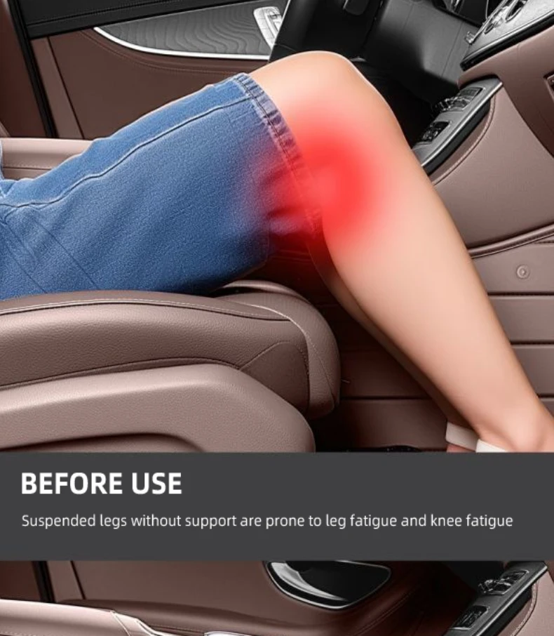 Premium Memory Foam Car Seat Leg Extender - Image 2