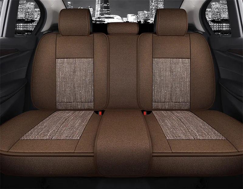 Universal Linen Car Seat Covers for Sedans & SUVs - Image 7