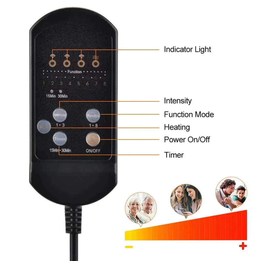 Infrared Electric Back Massager Chair Cushion - Image 7