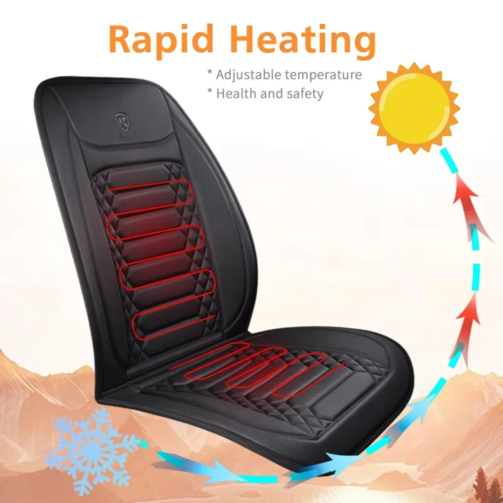 12V Fast Heating Car Seat Cover Set - Image 5