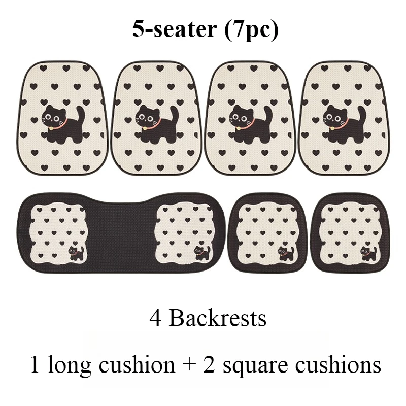 Cute Kitten Mesh Car Seat Cushion - Image 5