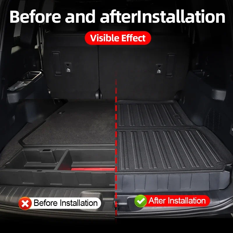 Premium Waterproof Trunk Mat for Toyota Land Cruiser Prado LC250 (2024–2025) - Image 2