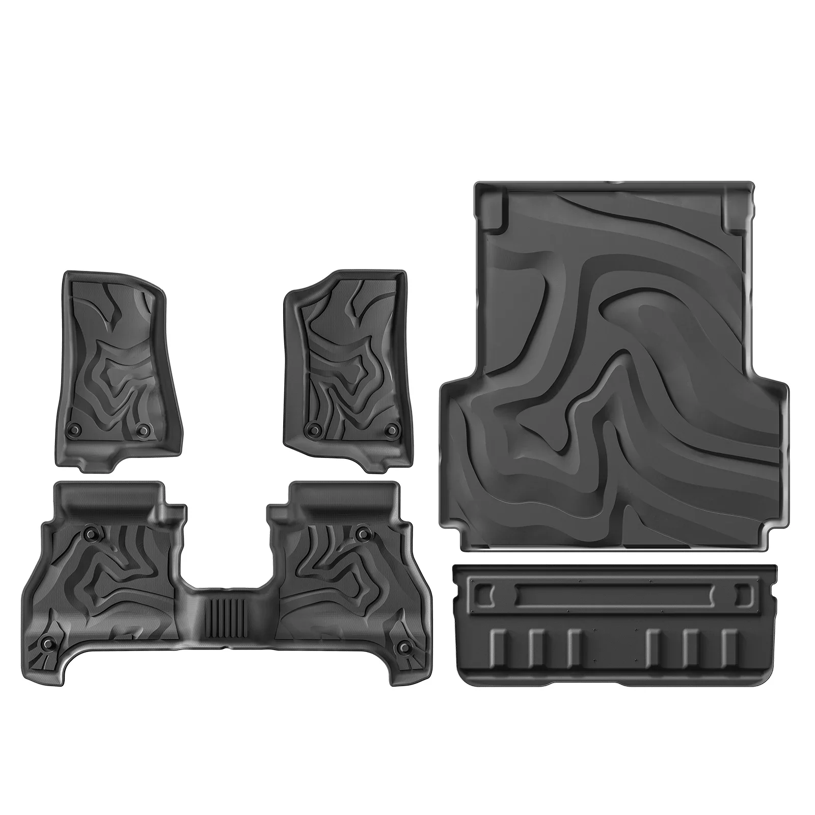 Premium TPE Truck Bed Mat & 3D Floor Liner for Jeep Gladiator JT Pickup - Image 5
