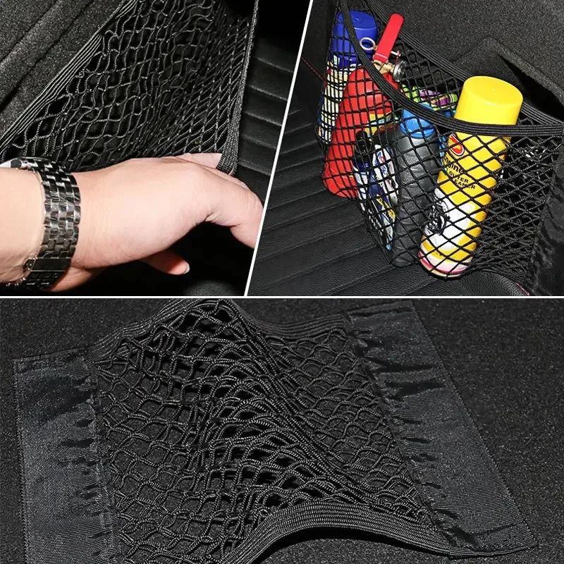 Universal Car Trunk Storage Net with Fire Extinguisher Holder - Image 6