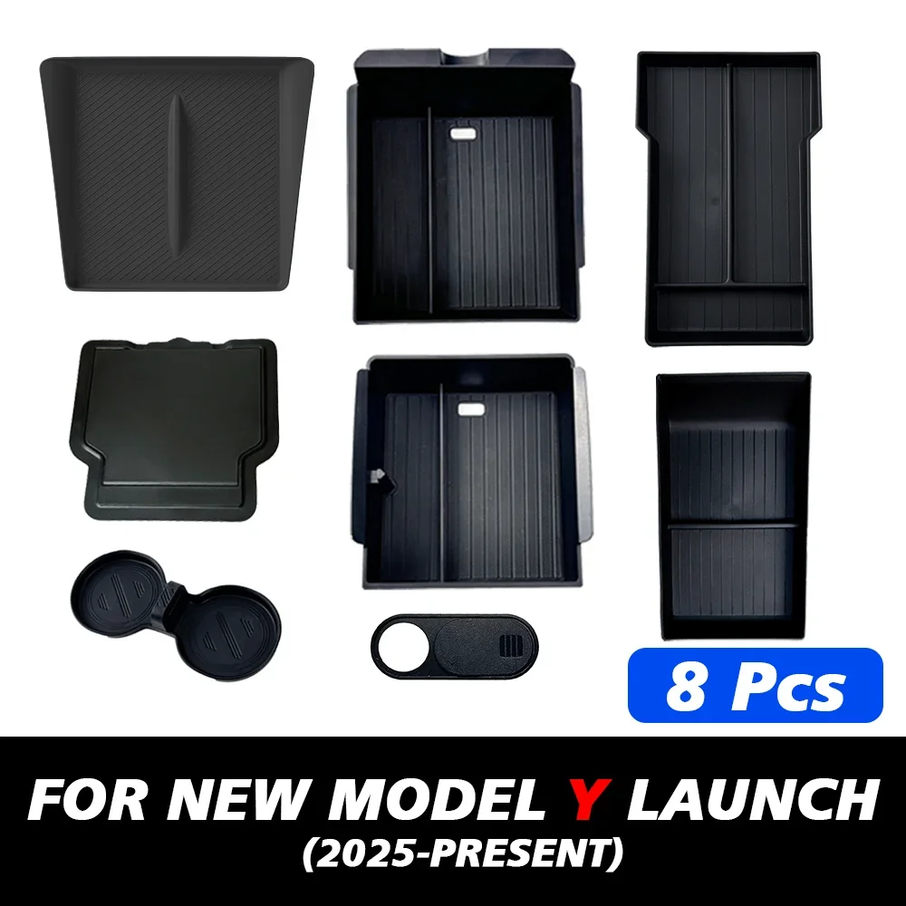Center Console Organizer Kit for Tesla Model Y 2025 - Image 7
