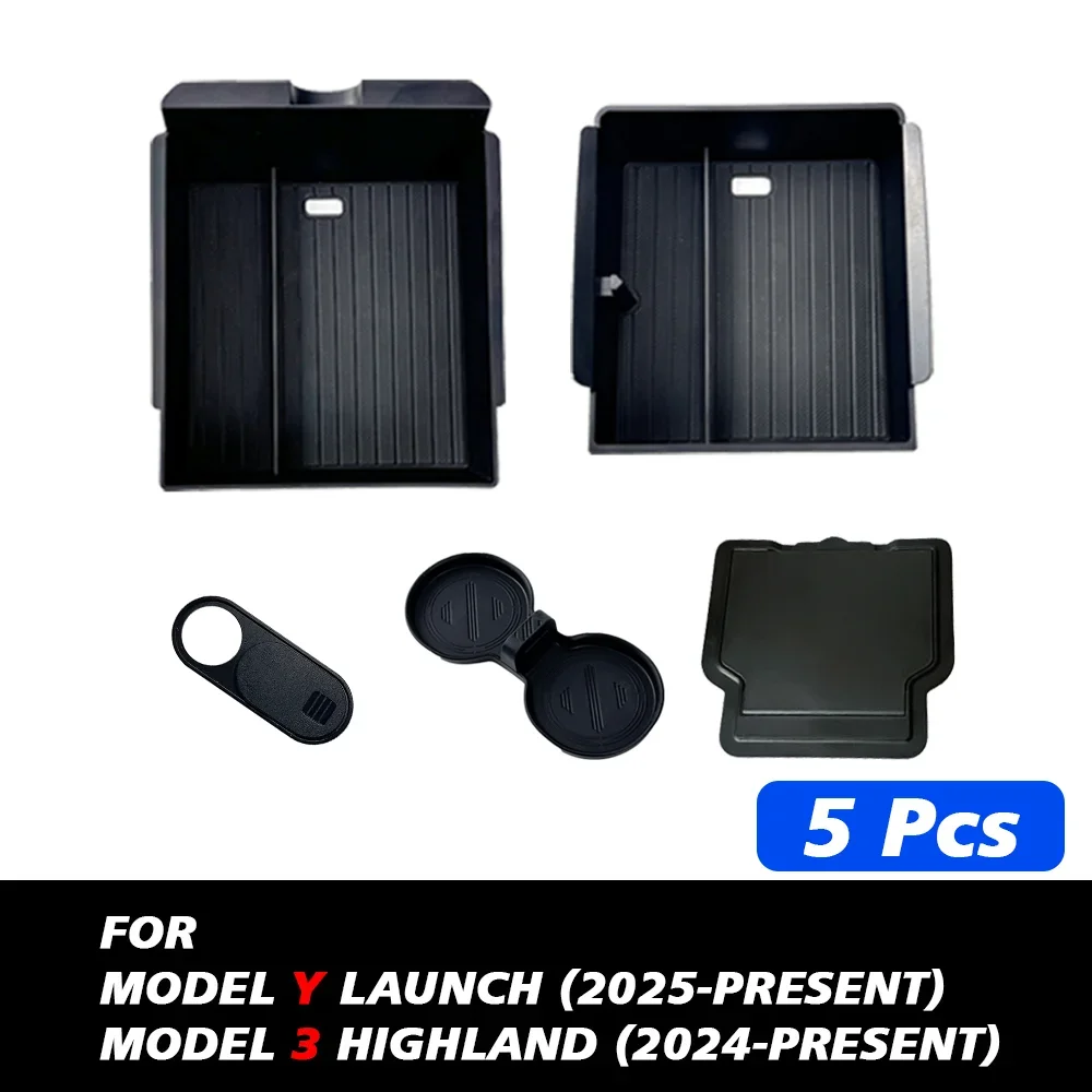 Center Console Organizer Kit for Tesla Model Y 2025 - Image 4