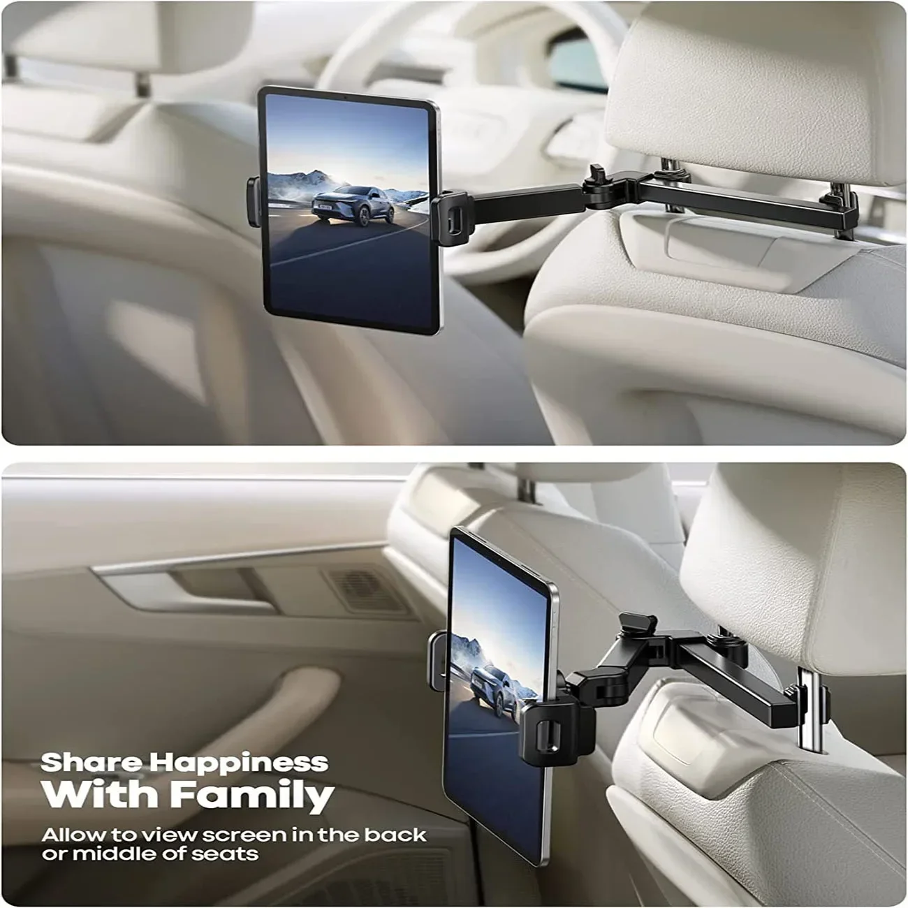 Universal Car Headrest Tablet Holder and iPad Mount - Image 6